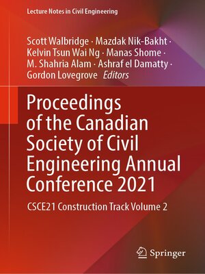 cover image of Proceedings of the Canadian Society of Civil Engineering Annual Conference 2021